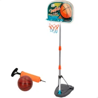 Canasta de Baloncesto Infantil Portátil Ajustable, 46,5x40x165 Cm, Negro(m-1)