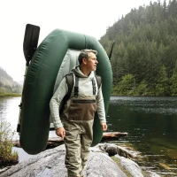 Pato Hinchable de Pesca Big Catch Pro Superresistente, 165x119x38 Cm, Verde(m-3)