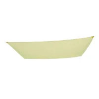 Toldo Vela Rectangular Aktive Garden Poliéster 160 G/m² Esquinas Reforzadas, 300x400 Cm, Crema(m-1)