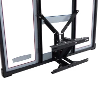 Tablero de Baloncesto Policarbonato Ultrarresistente con Aro 46 Cm, 121x5x75,5 Cm, Azul y Rojo(m-5)
