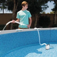 Bomba de Drenaje Sumergible Intex, 3.595 L/h Manguera 5 M, 28,5x28,5x28,5 Cm, Negro(m-3)