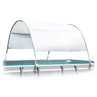 Toldo Piscinas Tubulares con Protección UV+50, 180 Cm, Azul(m-1)
