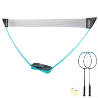Set de Bádminton Portátil Aktive con Maletín Base y Accesorios, 69x16x30 Cm, Negro(m-1)