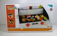 Barbacoa de Madera WOOMAX para Niños, 50,5x34x23,5 Cm, Madera Natural(m-12)