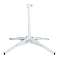 Pie de Sombrilla 4 Patas Regulable 25-32 Mm, 67x67x60 Cm, Blanco(m-1)