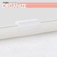 Pack 2 Organizadores de Especias Doble Altura con Bandeja Extraíble, 37,5x19x25,5 Cm, Blanco(m-6)