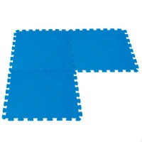 Protector de Suelo Intex Pack 8 Piezas Encajables 50x50x1 Cm, Azul(m-1)