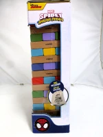 Juego de Bloques de Madera 2 en 1 Spidey, 11x8x27 Cm, Multicolor(m-12)