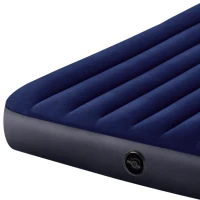 Colchón Hinchable Doble Intex Dura-Beam Classic con Fiber-Tech, 152x203x25 Cm, Beige(m-5)