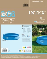 Piscina Hinchable INTEX Easy Set, 366x366x76 Cm, Azul(m-10)
