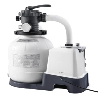 Sistema Combinado INTEX Depuradora de Arena 7.900 L/h Clorador Salino 7 G/h, 65x48x56 Cm, Azul(m-1)