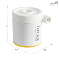 Mini Bomba de Aire Eléctrica QuickFill 150, 7,5x6,5x7 Cm, Blanco(m-4)