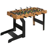 Futbolín Plegable con Patas Extensibles, 101x51x70 Cm, Madera(m-1)