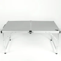 Mesa Plegable Camping Aktive Ajustable 90x60x40/70 Cm, Gris(m-7)