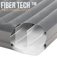 Colchón Hinchable Doble Dura-Beam® Prestige Mid-Rise con Bomba USB Incorporada, 152x203x30 Cm, Gris(m-7)