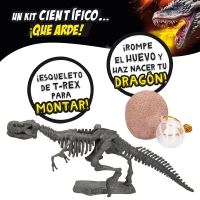 Juego Científico Lisciani Dragones y Dinosaurios Kit Slime y Maquetas, 39x6,5x29 Cm, Multicolor(m-3)