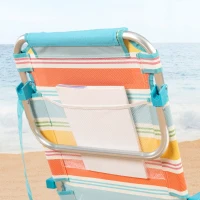 Silla Plegable Playa Aluminio Ligero 5 Posiciones, 48x48x75 Cm, Multicolor(m-6)
