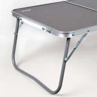 Mesa Plegable Camping Portátil, 60x40x25 Cm, Antracita(m-3)