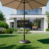 Base para Sombrilla Poliresina Rosca Ajustable 35/48 Mm, 45x45x33 Cm, Negro(m-3)
