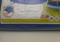 Cobertor Cama Elástica Impermeable y Protección UV, 305x305x11 Cm, Azul(m-11)