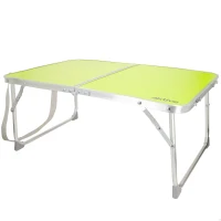 Mesa Plegable Aktive Aluminio y Tablero MDF, 60x40x25 Cm, Verde(m-1)