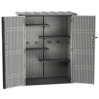 Armario Exterior Vertical Rough Cut™ de 1445 Litros, 143x74x174 Cm, Marrón(m-2)
