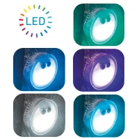 Lámpara LED 5 Colores para Spa INTEX, 12x12x12 Cm, Multicolor(m-3)
