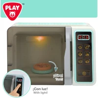 Microondas de Juguete Play con Luz y Sonido, 24x11x17 Cm, Multicolor(m-4)