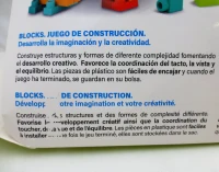 Bloques de Construcción Flexi 52 Piezas, 23x8x31 Cm, Multicolor(m-10)