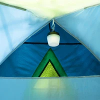 Tienda de Campaña para 3 Personas con Avance, 70x20x16 Cm, Verde(m-6)