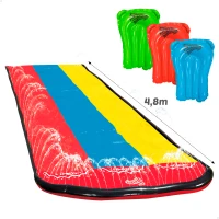 Slip 'N Slide Pista Deslizante Triple con 3 Tablas Hinchables, 4,8 M, Multicolor(m-4)