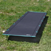 Cama Plegable Camping Elevada Aktive con Bolsa, 193x67x14,5 Cm, Negra(m-7)