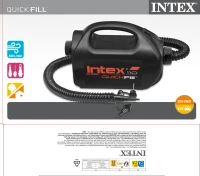 Hinchador Eléctrico INTEX Quick-Fill 400 L/min, 27,5x14,5x17,5 Cm, Negro(m-9)
