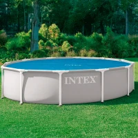 Cobertor Solar Intex Compatible con Piscinas Easy Set/Metal Frame, Ø290 Cm, Azul(m-6)
