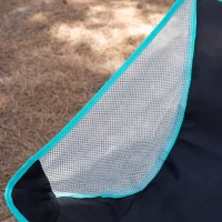 Silla Plegable Camping Ultracompacta con Cojín, 16x14x60 Cm, Negro(m-5)