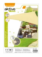 Toldo Vela Triangular Aktive Garden, 360x360x360 Cm, Crema(m-5)