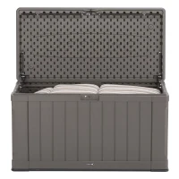 Baúl para Jardín Ultrarresistente 127x64x67 Cm, Marrón(m-2)