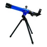 Set Telescopio y Microscopio Educativo STEAM, 3 Aumentos, Luz, 44x8x39 Cm, Multicolor(m-3)