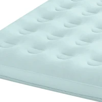 Colchón Hinchable Infantil Osito con Colchón Extraíble Fiber-Tech, 114x178x71 Cm, Crema(m-3)