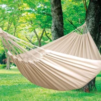 Hamaca Colgante Ultrarresistente Algodón 300 G/m2, 312x150x23 Cm, Beige(m-6)