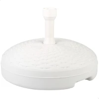 Base para Sombrilla Circular Ajustable 19-33 Mm, 45x45x30 Cm, Blanco(m-1)