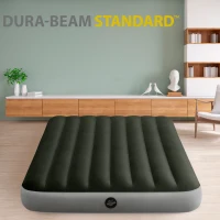 Colchón Hinchable Doble Prestige Downy con Hinchador Eléctrico 25W, 137x191x25 Cm, Gris(m-2)