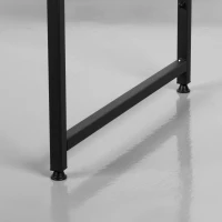 Escritorio Max Home con Estantería y Tablero Perforado, 85x50x148 Cm, Negro(m-5)