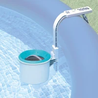 Skimmer Deluxe INTEX con Cesto Extraíble para Depuradoras 3.028 L/h, 34,5x25,5x21,5 Cm, Azul(m-2)
