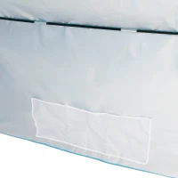 Toldo Playa Plegable 2 Personas Protección UV, 360x120x150 Cm, Azul(m-3)