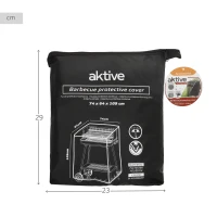 Funda para Barbacoa Impermeable Aktive, 74x64x109 Cm, Negro(m-7)