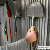 Caseta de Jardín Lifetime con Suelo, Doble Puerta 132x190 Cm, 7,6 M², Gris(m-7)