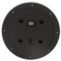 Pack 4 Focos Solares LED Baliza Removible, 10,5x10,5x11 Cm, Negro y Blanco(m-7)