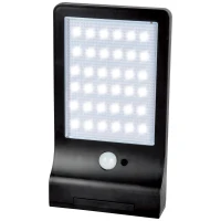 Foco Solar Exterior Aktive con Sensor de Movimiento 36 LED 300 Lúmenes, 11x3x19 Cm, Negro(m-7)