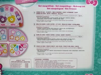 Maletín de Maquillaje Hello Kitty Infantil con 5 Compartimentos, 29,5x30,5x4 Cm, Rosa(m-9)